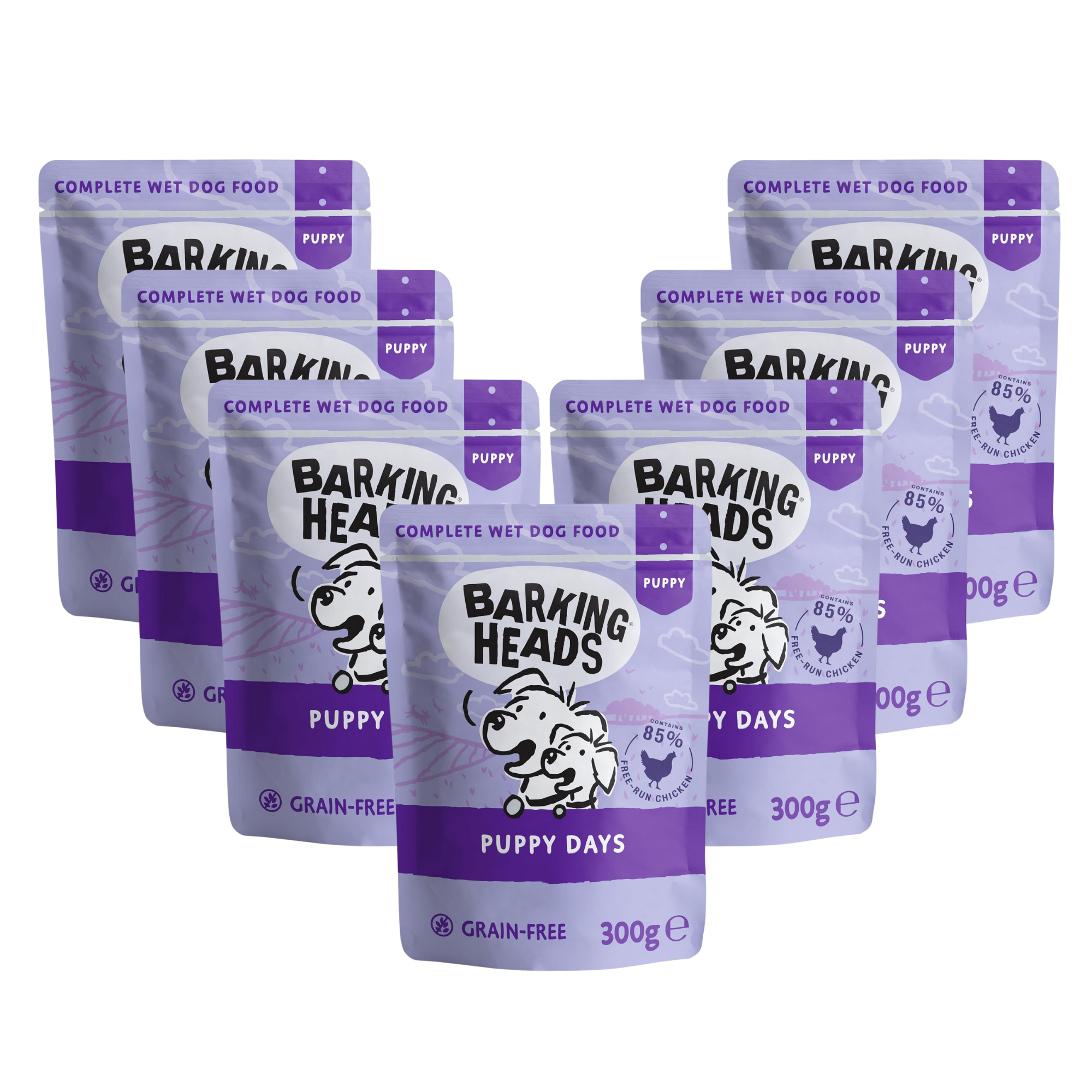 Barking Heads Wet Dog Food For Puppies Puppy Days (10 x 300 g