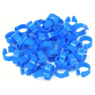Blue Numbered 8mm Pigeon Rings