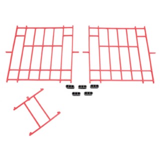 Set of Red Plastic Fronts