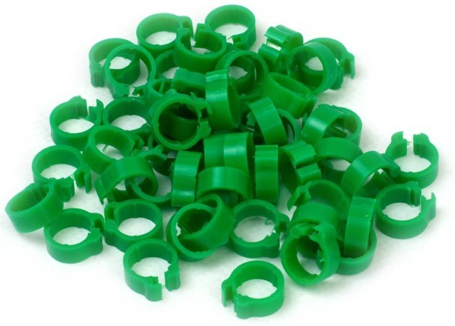 Dark Green Numbered Rings 8mm