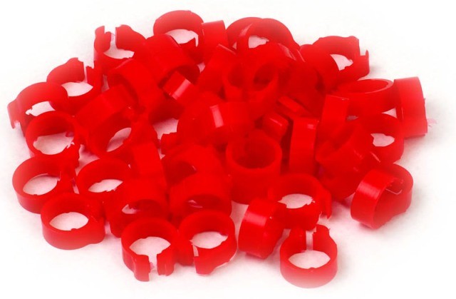 Red 5mm Numbered Rings
